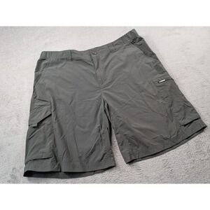 Columbia Silver Ridge Cargo Shorts Mens 38 Gray AM4084 Omni-Shade Hiking Utility